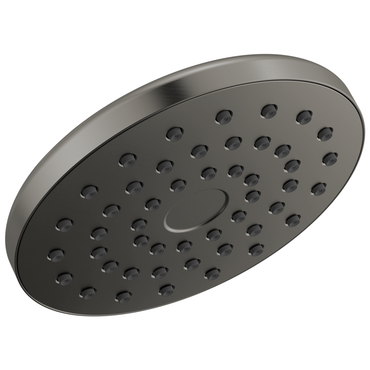 DELTA Universal Showering Components PivotPro Raincan Shower Head — Lumicoat® Black Stainless
