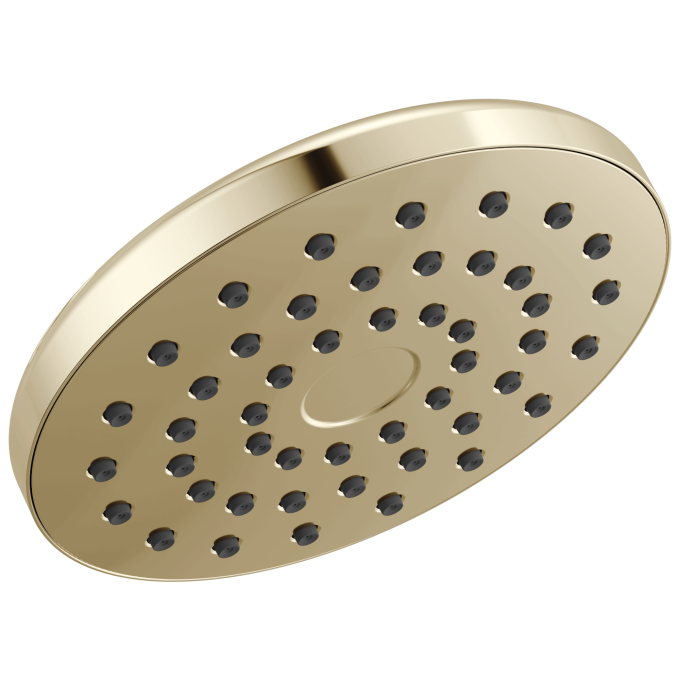 DELTA Universal Showering Components PivotPro Raincan Shower Head — Lumicoat® Polished Nickel
