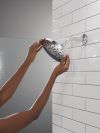 DELTA Universal Showering Components PivotPro Raincan Shower Head — Lumicoat® Chrome