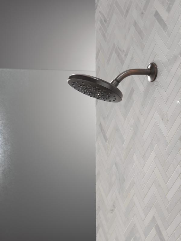 DELTA Universal Showering Components PivotPro Raincan Shower Head — Venetian Bronze