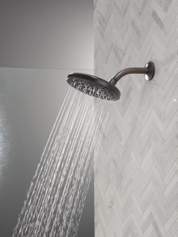 DELTA Universal Showering Components PivotPro Raincan Shower Head — Venetian Bronze