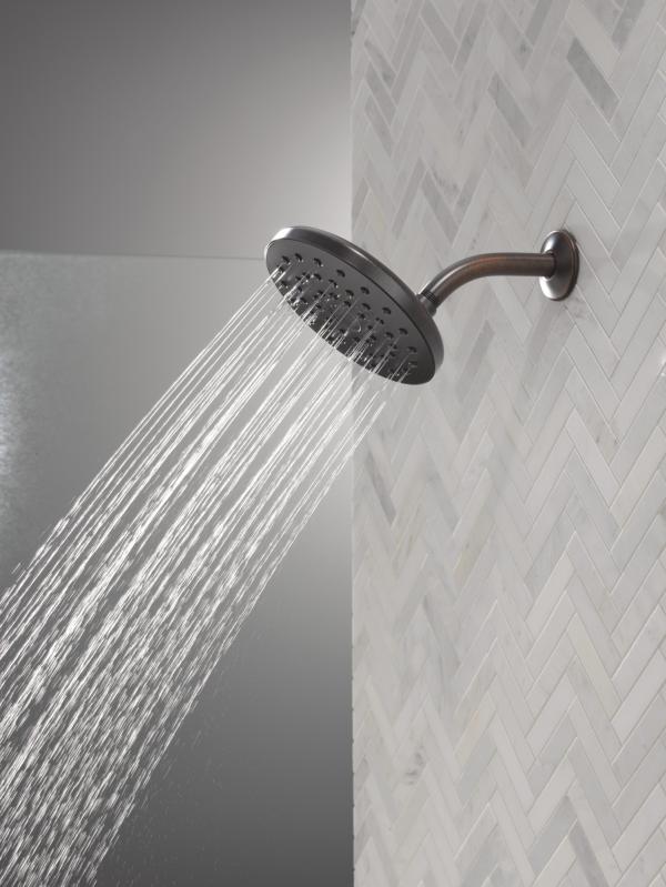 DELTA Universal Showering Components PivotPro Raincan Shower Head — Venetian Bronze