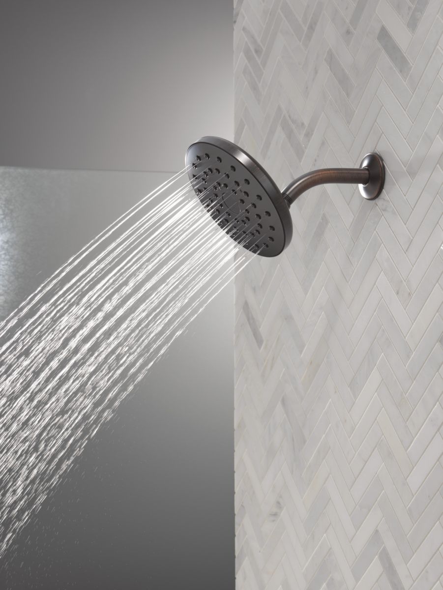 DELTA Universal Showering Components PivotPro Raincan Shower Head — Venetian Bronze