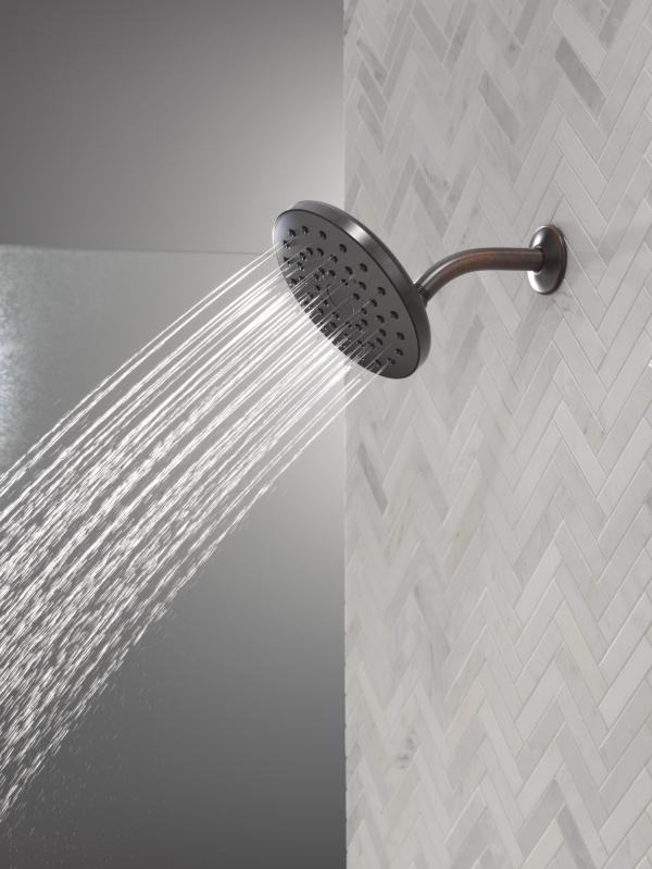 DELTA Universal Showering Components PivotPro Raincan Shower Head — Venetian Bronze