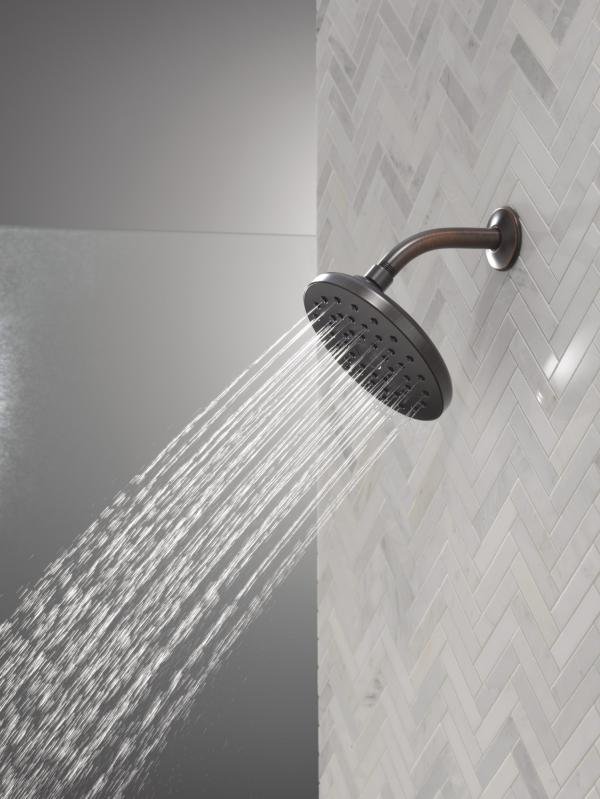 DELTA Universal Showering Components PivotPro Raincan Shower Head — Venetian Bronze