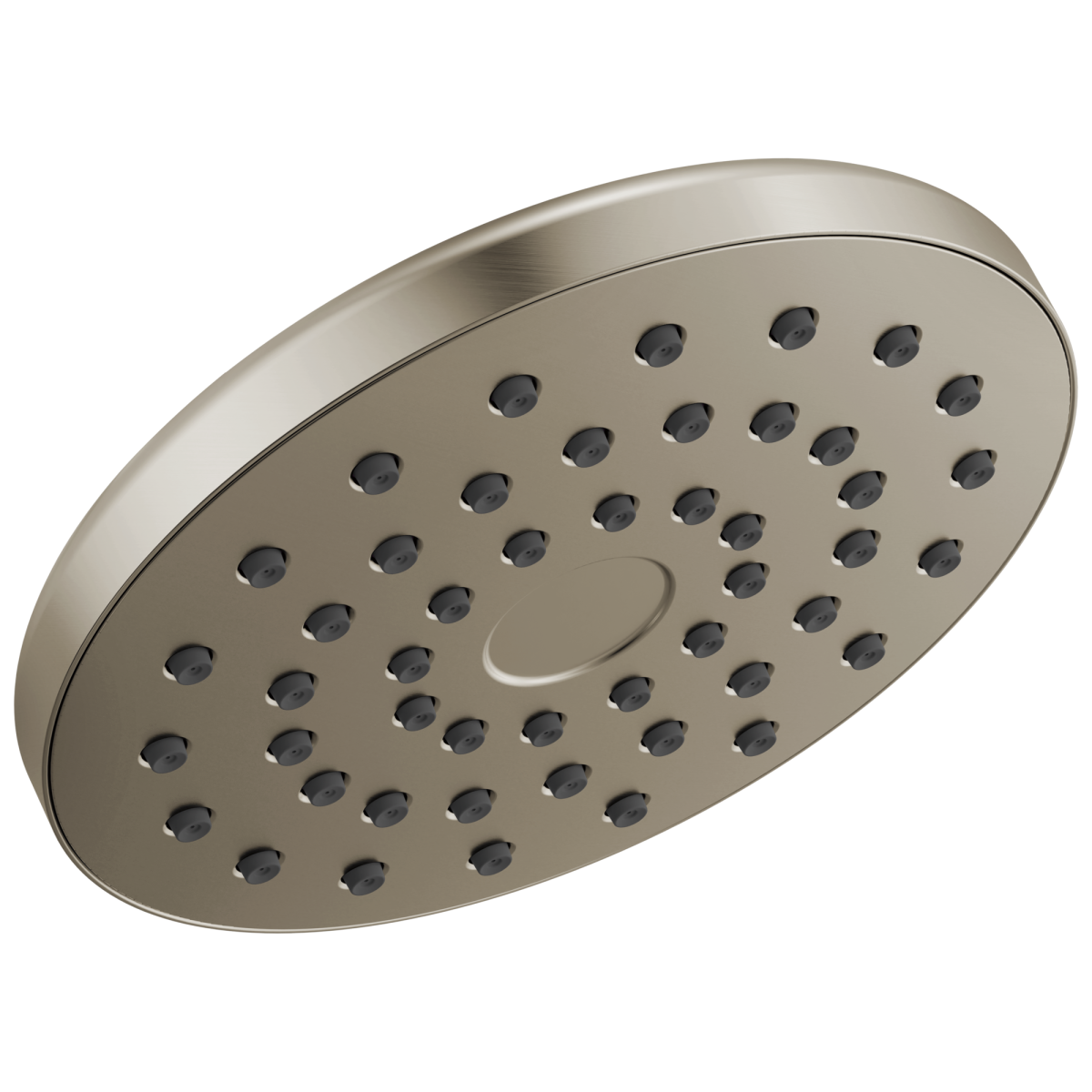 DELTA Universal Showering Components PivotPro Raincan Shower Head — Lumicoat® Stainless