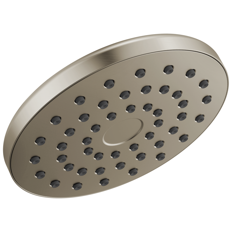 DELTA Universal Showering Components PivotPro Raincan Shower Head — Lumicoat® Stainless