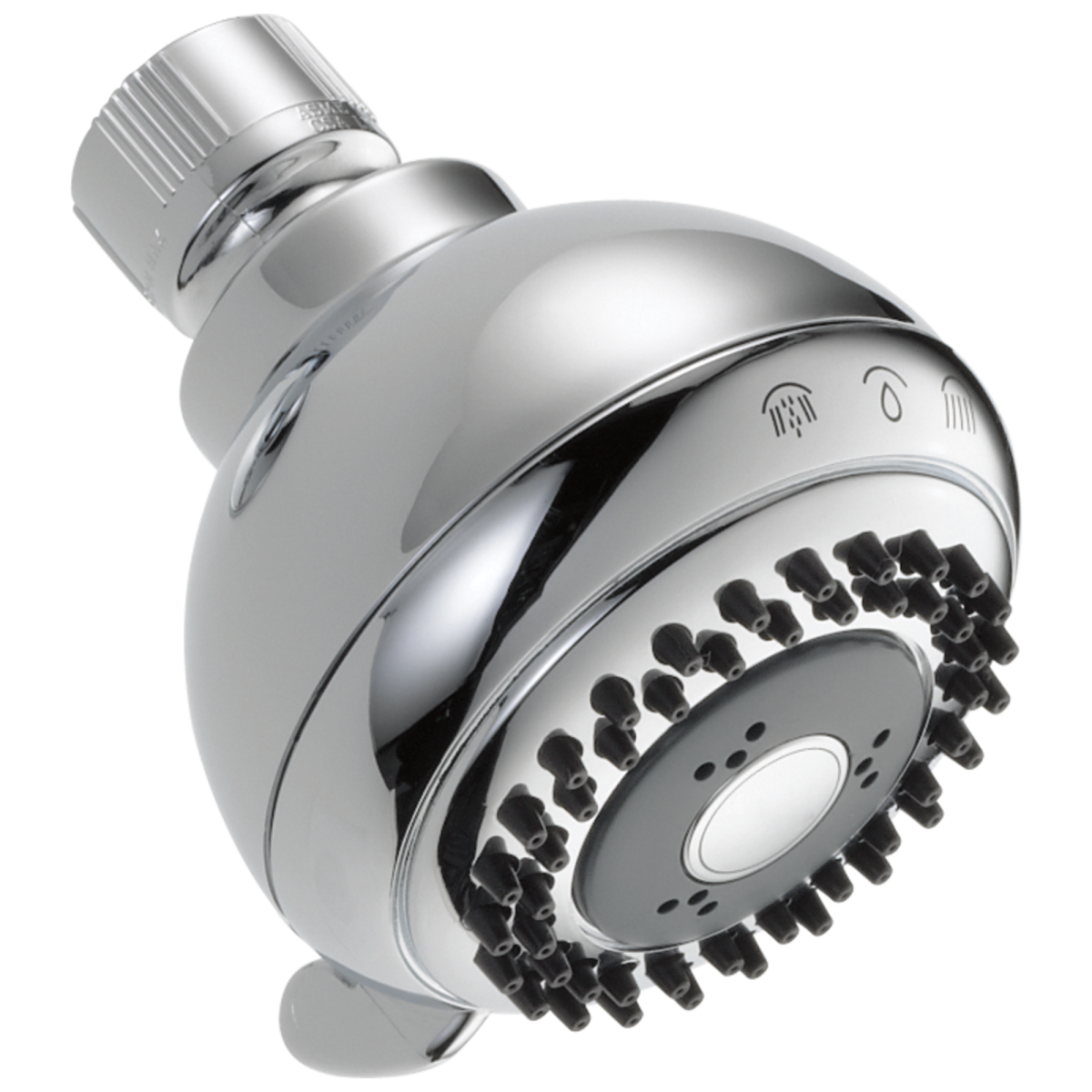 DELTA Universal Showering Components Fundamentals 4-Setting Shower Head — Chrome