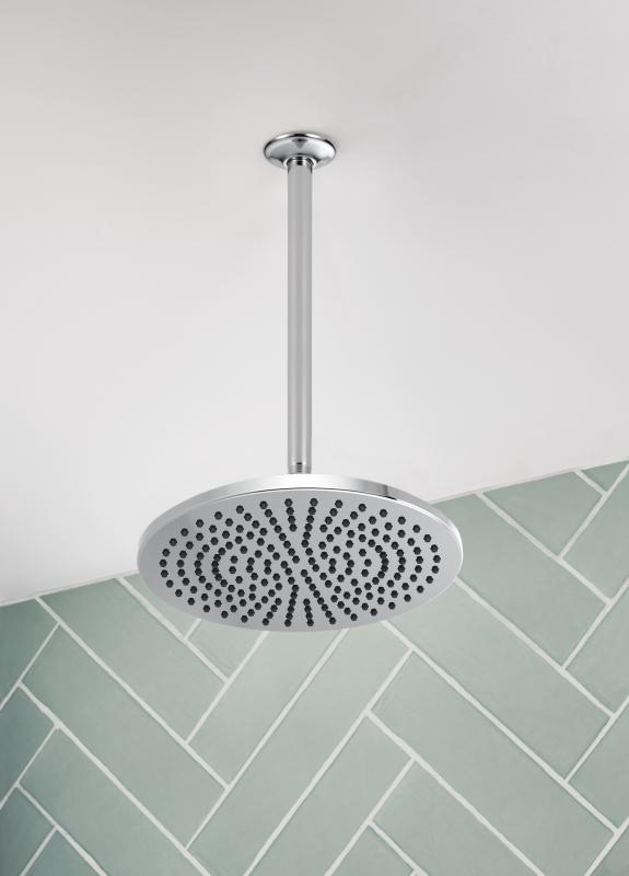 DELTA Universal Showering Components Shower Arm & Flange 14" Ceiling Mount — Chrome