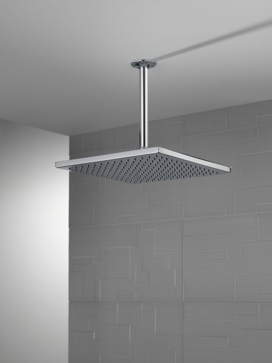 DELTA Universal Showering Components Single-Setting Metal Raincan Shower Head — Chrome