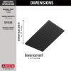 DELTA Universal Showering Components Single-Setting Metal Raincan Shower Head — Matte Black