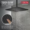 DELTA Universal Showering Components Single-Setting Metal Raincan Shower Head — Matte Black