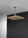 DELTA Universal Showering Components Single-Setting Metal Raincan Shower Head — Lumicoat® Champagne Bronze