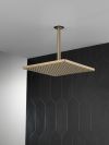 DELTA Universal Showering Components Single-Setting Metal Raincan Shower Head — Champagne Bronze