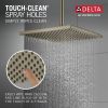 DELTA Universal Showering Components Single-Setting Metal Raincan Shower Head — Lumicoat® Polished Nickel