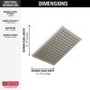 DELTA Universal Showering Components Single-Setting Metal Raincan Shower Head — Lumicoat® Stainless