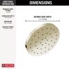 DELTA Universal Showering Components H2Okinetic Single-Setting Shower Head with Ultrasoak — Lumicoat® Polished Nickel