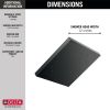 DELTA Universal Showering Components H2Okinetic Single Setting Shower Head with Ultrasoak — Matte Black