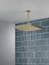 DELTA Universal Showering Components H2Okinetic Single-Setting Shower Head with Ultrasoak — Lumicoat® Champagne Bronze