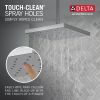 DELTA Universal Showering Components H2Okinetic Single Setting Shower Head with Ultrasoak — Lumicoat® Chrome