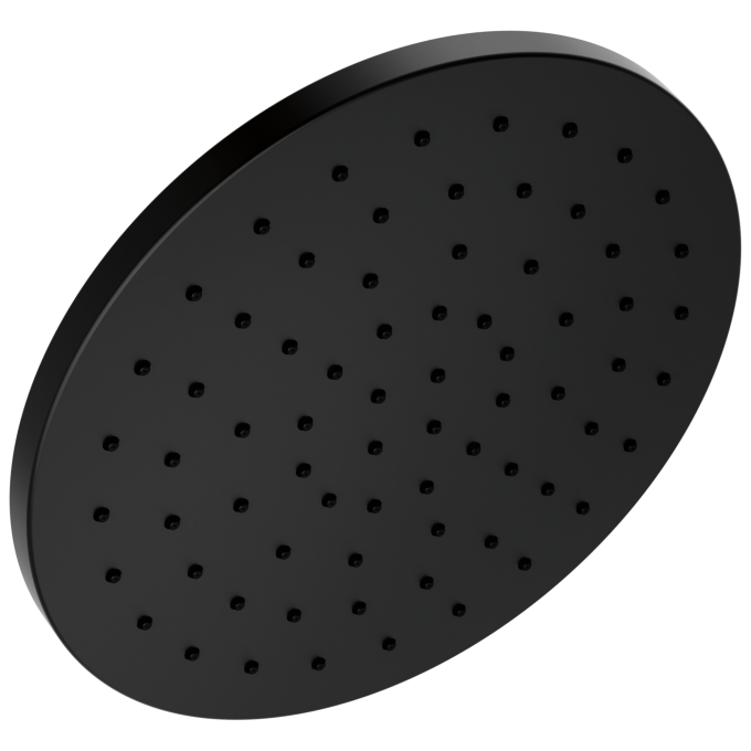 DELTA Universal Showering Components 10" Single-Function Raincan Shower Head — Matte Black