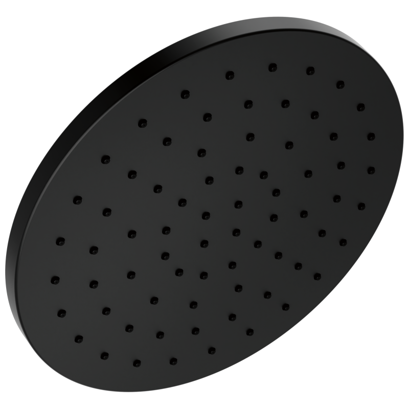 DELTA Universal Showering Components 10" Single-Function Raincan Shower Head — Matte Black