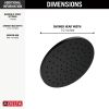 DELTA Universal Showering Components 10" Single-Function Raincan Shower Head — Matte Black