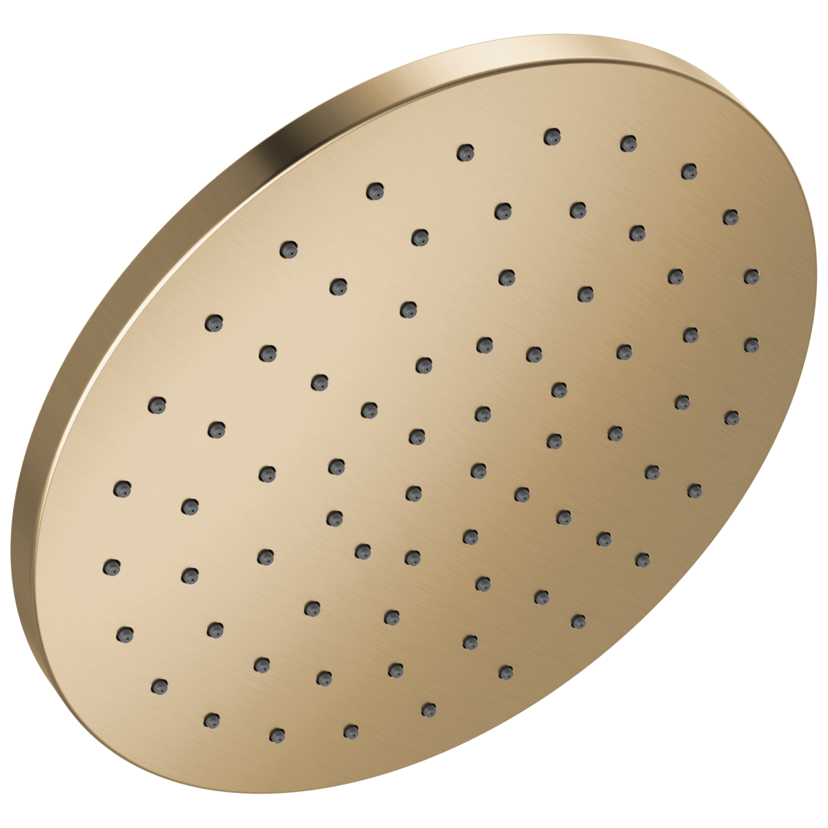DELTA Universal Showering Components 10" Single-Function Raincan Shower Head — Lumicoat® Champagne Bronze