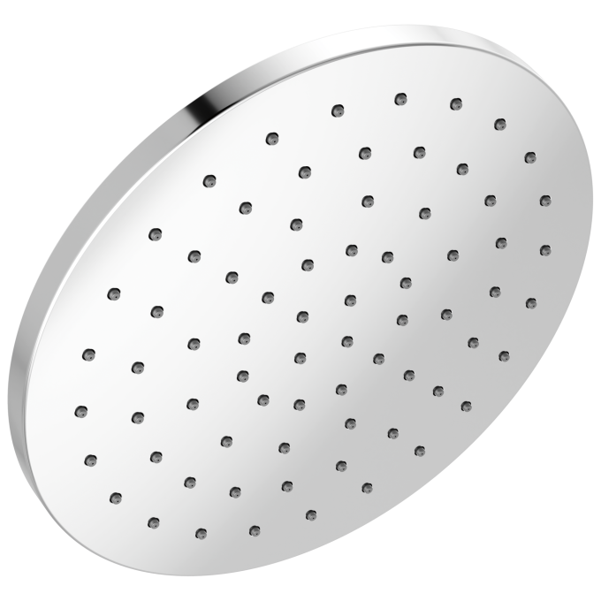 DELTA Universal Showering Components 10" Single-Function Raincan Shower Head — Lumicoat® Chrome