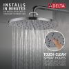 DELTA Universal Showering Components 10" Single-Function Raincan Shower Head — Lumicoat® Chrome