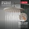 DELTA Universal Showering Components 10" Single-Function Raincan Shower Head — Lumicoat® Stainless