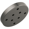 DELTA Universal Showering Components H2Okinetic Single-Setting Metal Raincan Shower Head — Lumicoat® Black Stainless