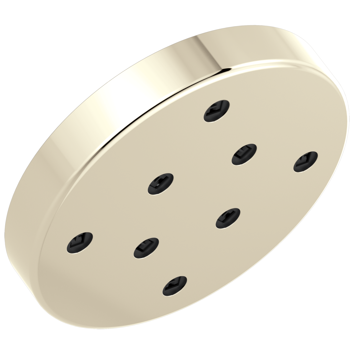 DELTA Universal Showering Components H2Okinetic Single-Setting Metal Raincan Shower Head — Lumicoat® Polished Nickel