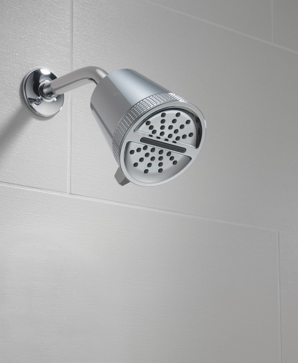 DELTA Universal Showering Components 3-Setting Showerhead — Lumicoat® Chrome