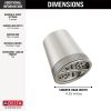 DELTA Universal Showering Components 3-Setting Showerhead — Lumicoat® Stainless