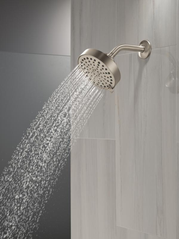 DELTA Universal Showering Components 4-Setting Shower Head — Stainless