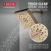 DELTA Universal Showering Components H2Okinetic 4-Setting Shower Head with Ultrasoak — Champagne Bronze