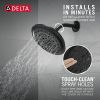 DELTA Universal Showering Components Ultrasoak 4-Setting Shower Head — Matte Black