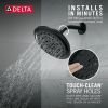DELTA Universal Showering Components Ultrasoak 4-Setting Shower Head — Matte Black