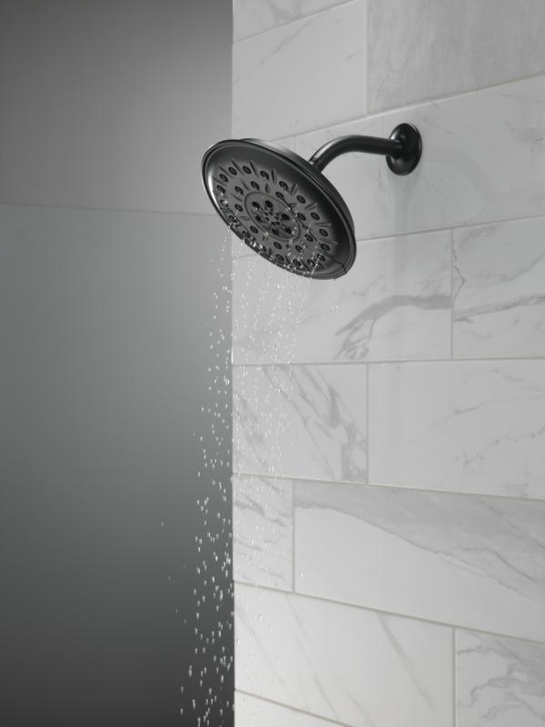 DELTA Universal Showering Components Ultrasoak 4-Setting Shower Head — Matte Black