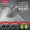 DELTA Universal Showering Components Ultrasoak 4-Setting Shower Head — Stainless