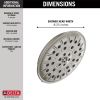 DELTA Universal Showering Components Ultrasoak 4-Setting Shower Head — Stainless