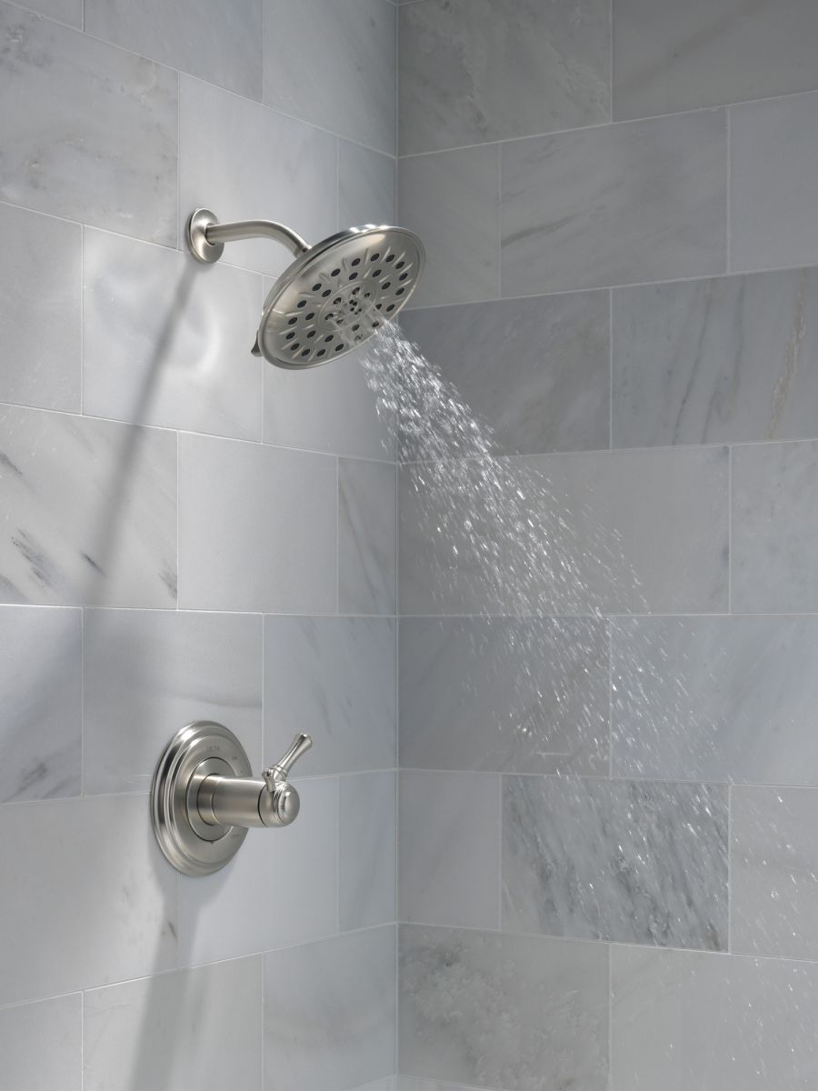 DELTA Universal Showering Components Ultrasoak 4-Setting Shower Head — Stainless