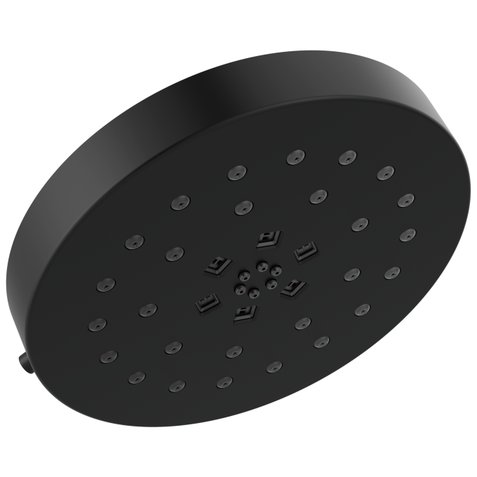 DELTA Universal Showering Components H2Okinetic 4-Setting Shower Head with Ultrasoak — Matte Black