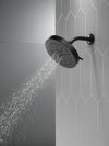 DELTA Universal Showering Components H2Okinetic 4-Setting Shower Head with Ultrasoak — Matte Black
