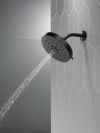 DELTA Universal Showering Components H2Okinetic 4-Setting Shower Head with Ultrasoak — Matte Black
