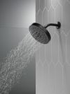 DELTA Universal Showering Components H2Okinetic 4-Setting Shower Head with Ultrasoak — Matte Black