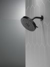 DELTA Universal Showering Components H2Okinetic 4-Setting Shower Head with Ultrasoak — Matte Black