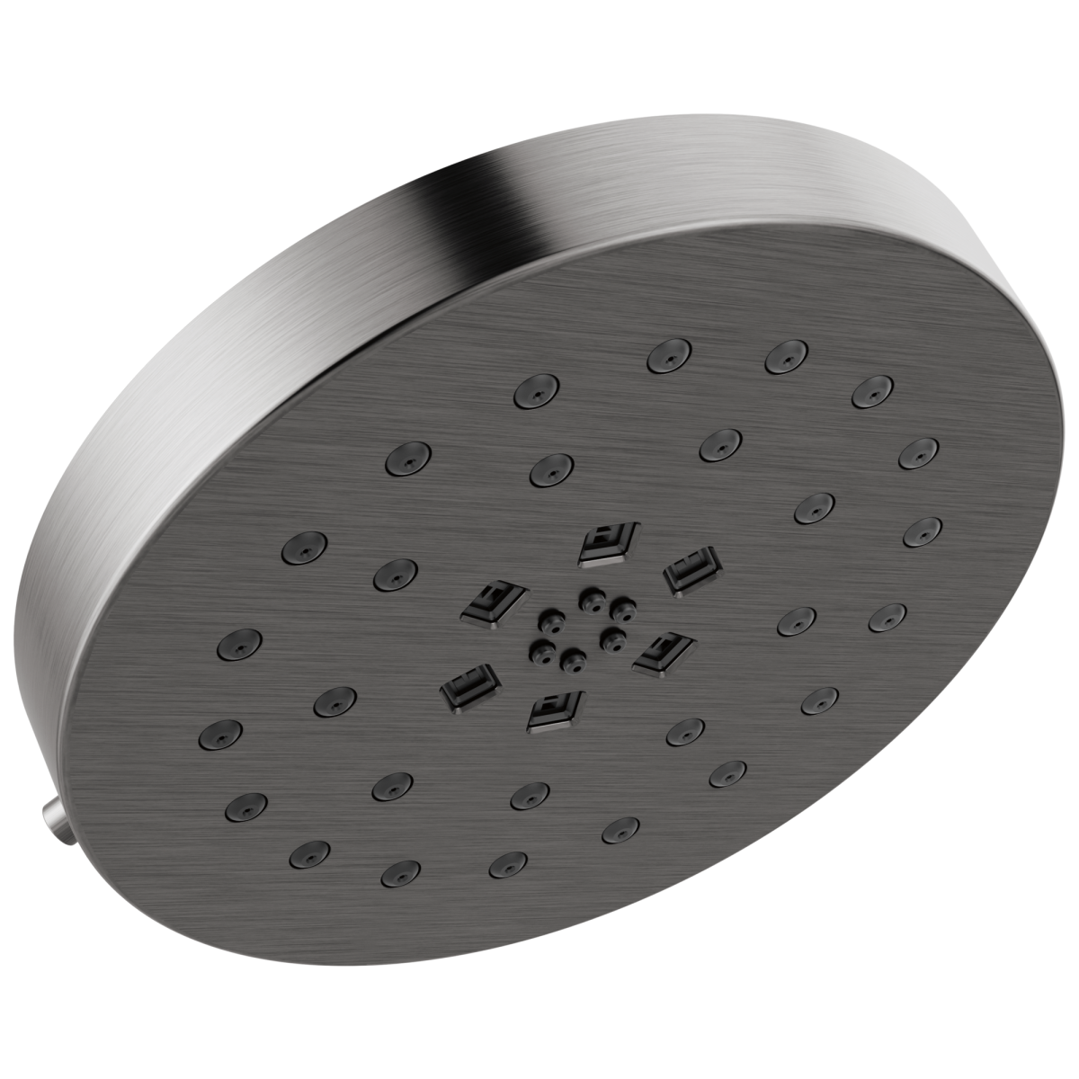 DELTA Universal Showering Components H2Okinetic 4-Setting Shower Head with Ultrasoak — Lumicoat® Black Stainless