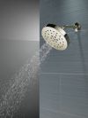 DELTA Universal Showering Components H2Okinetic 4-Setting Shower Head with Ultrasoak — Lumicoat® Polished Nickel